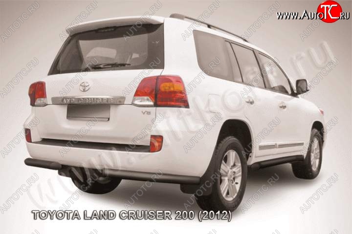 9 999 р. Уголки d76  Toyota Land Cruiser  200 (2012-2015) 1-ый рестайлинг (Цвет: серебристый)  с доставкой в г. Майкоп
