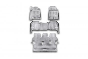 Коврики в салон Element 4 шт. (полиуретан) Toyota Land Cruiser 200 1-ый рестайлинг (2012-2015) (Черный)
