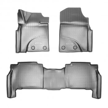 Коврики салона Norplast Unidec Toyota Land Cruiser  200 (2012-2021) 1-ый рестайлинг, 2-ой рестайлинг (Серый)