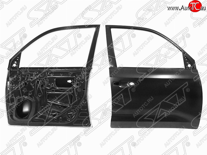 17 749 р. Правая дверь передняя SAT Toyota Land Cruiser 200 2-ой рестайлинг (2015-2021) (Неокрашенная)  с доставкой в г. Майкоп