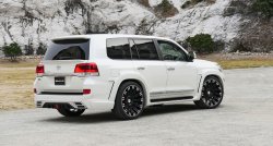 9 299 р. Лип спойлер WALD Toyota Land Cruiser 200 2-ой рестайлинг (2015-2021) (Неокрашенный)  с доставкой в г. Майкоп. Увеличить фотографию 2