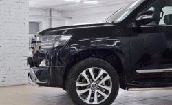 23 899 р. Защита переднего бампера (Ø63 мм с надписью, нержавейка) SLITKOFF  Toyota Land Cruiser  200 (2015-2021) 2-ой рестайлинг  с доставкой в г. Майкоп. Увеличить фотографию 4