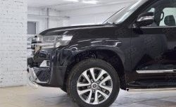 17 899 р. Защита переднего бампера (Ø76 мм короткая, нержавейка) SLITKOFF  Toyota Land Cruiser  200 (2015-2021) 2-ой рестайлинг  с доставкой в г. Майкоп. Увеличить фотографию 4