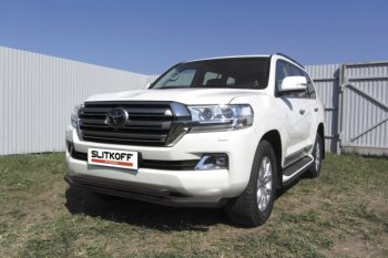 Защита переднего бампер Slitkoff Toyota Land Cruiser  200 (2015-2021) 2-ой рестайлинг