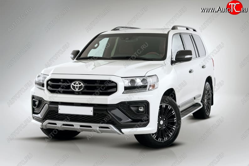 54 999 р. Бампер передний THOR Toyota Land Cruiser 200 2-ой рестайлинг (2015-2021) (Неокрашенный)  с доставкой в г. Майкоп