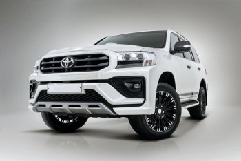 54 999 р. Бампер передний THOR Toyota Land Cruiser 200 2-ой рестайлинг (2015-2021) (Неокрашенный)  с доставкой в г. Майкоп. Увеличить фотографию 3