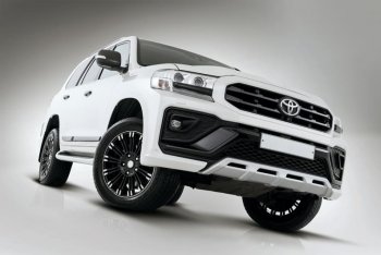 54 999 р. Бампер передний THOR Toyota Land Cruiser 200 2-ой рестайлинг (2015-2021) (Неокрашенный)  с доставкой в г. Майкоп. Увеличить фотографию 7