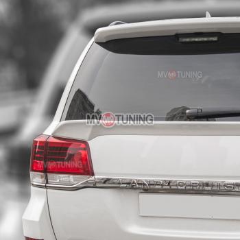 8 399 р. Спойлер под стекло MV-Tuning Toyota Land Cruiser 200 2-ой рестайлинг (2015-2021) (Неокрашенный)  с доставкой в г. Майкоп. Увеличить фотографию 2