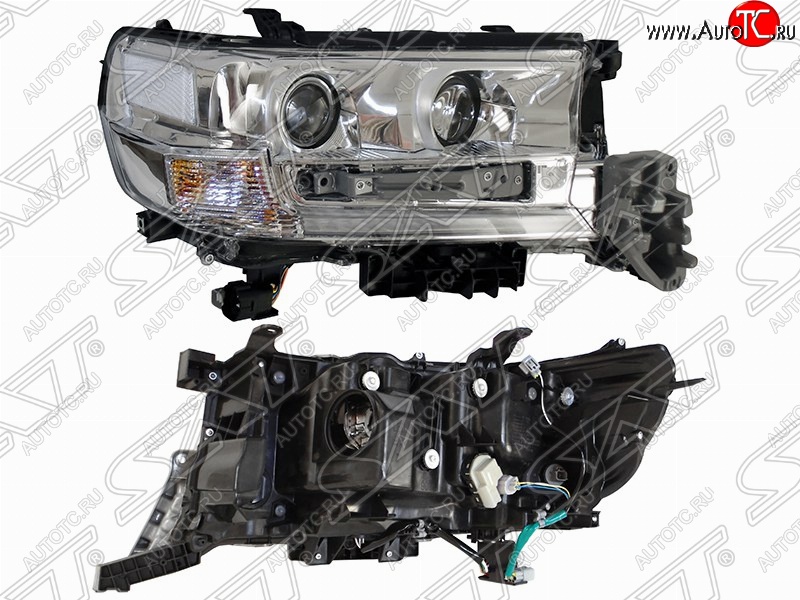 9 299 р. Правая фара передняя SAT (AFS) Toyota Land Cruiser 200 2-ой рестайлинг (2015-2021)  с доставкой в г. Майкоп