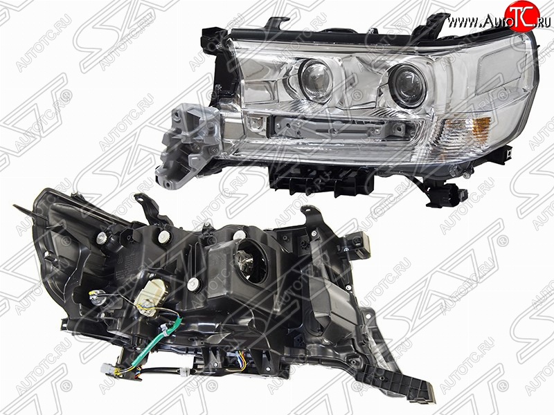 22 999 р. Левая фара передняя SAT (три модуля LED) Toyota Land Cruiser 200 2-ой рестайлинг (2015-2021)  с доставкой в г. Майкоп