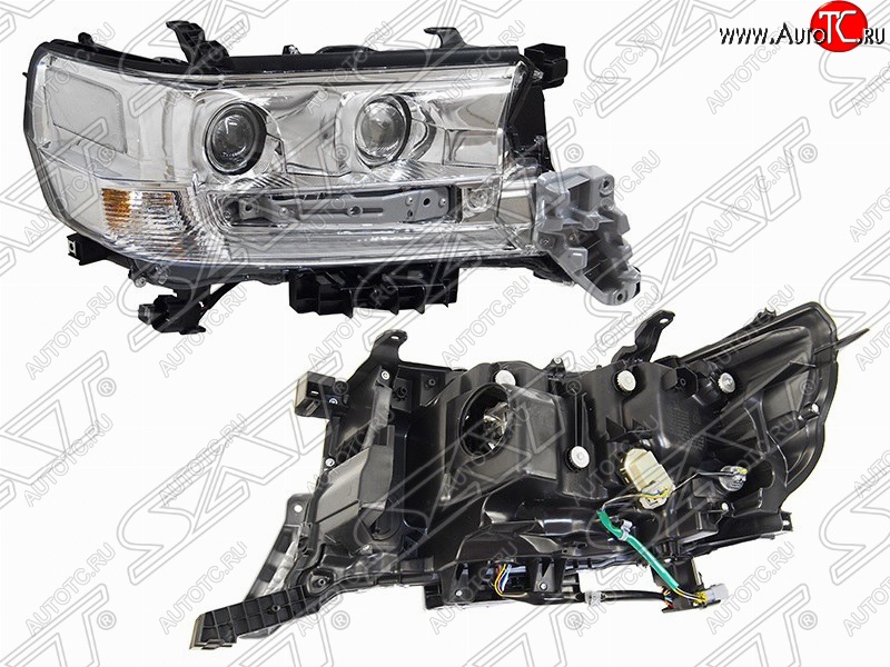 22 999 р. Правая фара передняя SAT (три модуля LED) Toyota Land Cruiser 200 2-ой рестайлинг (2015-2021)  с доставкой в г. Майкоп