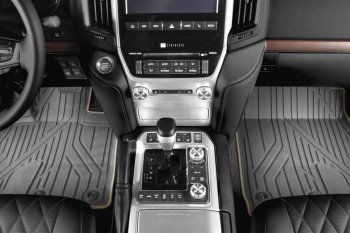 5 999 р. Коврик в салони премиум-класса Kvest Toyota Land Cruiser 200 2-ой рестайлинг (2015-2021)  с доставкой в г. Майкоп. Увеличить фотографию 2