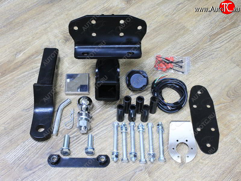 17 849 р. Фаркоп (тягово-сцепное устройство) TCC Toyota Land Cruiser 200 2-ой рестайлинг (2015-2021) (оцинкованный, шар Е нержавейка)  с доставкой в г. Майкоп