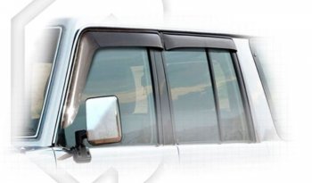Дефлектора окон CA-Plastic Toyota Land Cruiser  70 (1999-2004) 5 дв. 2-ой рестайлинг (Classic полупрозрачный)