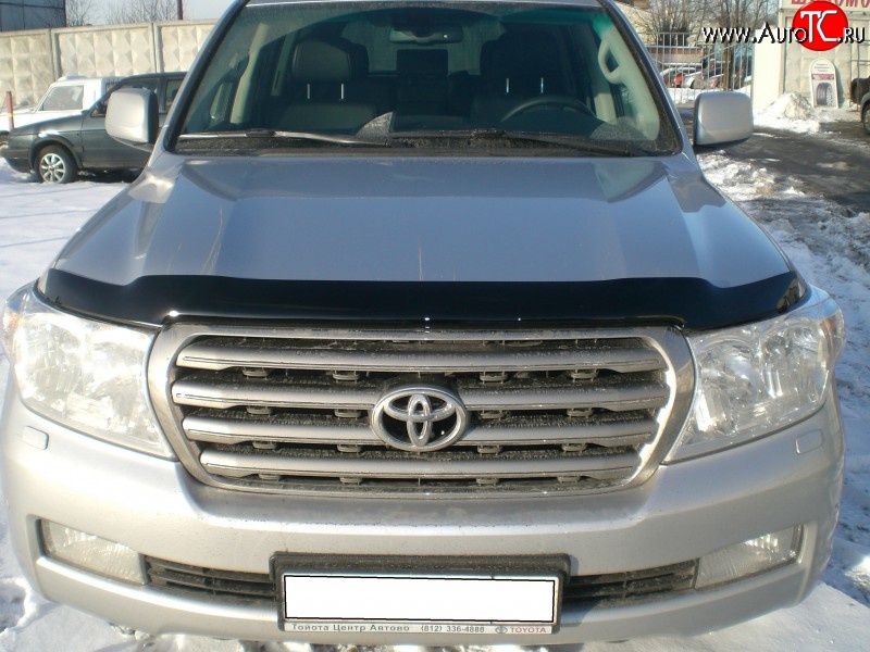 3 689 р. Дефлектор капота NovLine Toyota Land Cruiser 200 дорестайлинг (2007-2012)  с доставкой в г. Майкоп