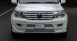 11 949 р. Накладка на передний бампер BRANEW Toyota Land Cruiser 200 дорестайлинг (2007-2012) (Неокрашенная)  с доставкой в г. Майкоп. Увеличить фотографию 2