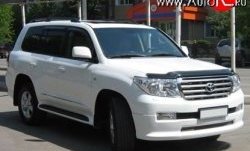 17 299 р. Накладка Goldman на передний бампер Toyota Land Cruiser 200 дорестайлинг (2007-2012) (Неокрашенная)  с доставкой в г. Майкоп. Увеличить фотографию 2