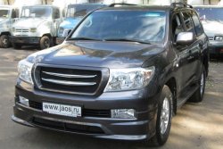 16 649 р. Накладка на передний бампер JAOS Toyota Land Cruiser 200 дорестайлинг (2007-2012) (Неокрашенная)  с доставкой в г. Майкоп. Увеличить фотографию 2