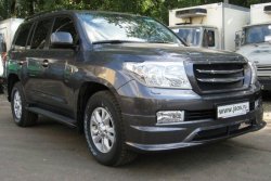 16 649 р. Накладка на передний бампер JAOS Toyota Land Cruiser 200 дорестайлинг (2007-2012) (Неокрашенная)  с доставкой в г. Майкоп. Увеличить фотографию 3
