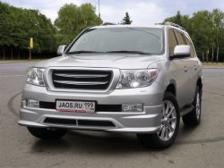 16 649 р. Накладка на передний бампер JAOS Toyota Land Cruiser 200 дорестайлинг (2007-2012) (Неокрашенная)  с доставкой в г. Майкоп. Увеличить фотографию 4