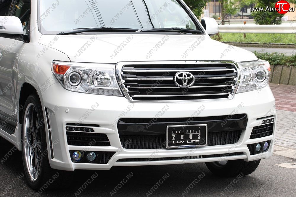 26 249 р. Передний бампер ZEUS LUV LINE Toyota Land Cruiser 200 дорестайлинг (2007-2012) (Неокрашенный)  с доставкой в г. Майкоп