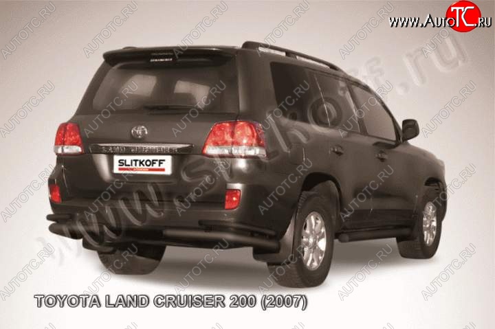 11 999 р. Уголки d76+d42 двойные Toyota Land Cruiser 200 дорестайлинг (2007-2012) (Цвет: серебристый)  с доставкой в г. Майкоп