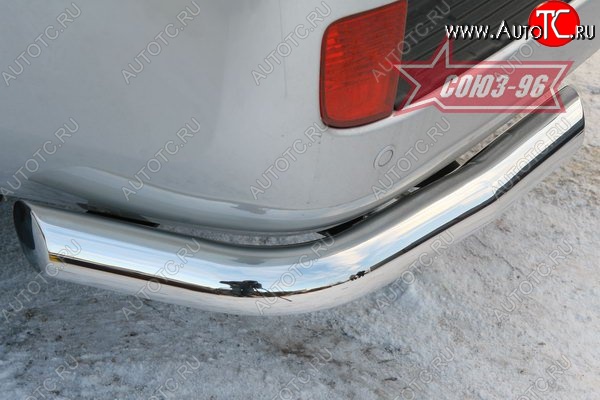 18 629 р. Защита заднего бампера Souz-96 (d76) Toyota Land Cruiser 200 дорестайлинг (2007-2012)  с доставкой в г. Майкоп