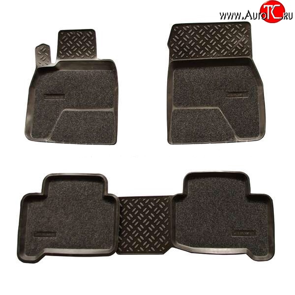 3 869 р. Комплект ковриков в салон Aileron 4 шт. (полиуретан, покрытие Soft) Toyota Land Cruiser 200 2-ой рестайлинг (2015-2021)  с доставкой в г. Майкоп