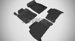 Износостойкие коврики в салон с высоким бортом SeiNtex Premium 4 шт. (резина) Toyota Land Cruiser  200 (2007-2021) дорестайлинг, 2-ой рестайлинг