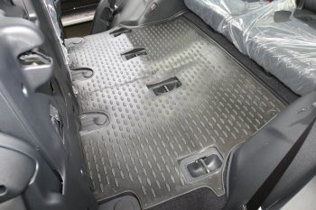 1 239 р. Комплект 3D ковриков салона Element (полиуретан) Toyota Land Cruiser 200 дорестайлинг (2007-2012) (Серые)  с доставкой в г. Майкоп. Увеличить фотографию 3