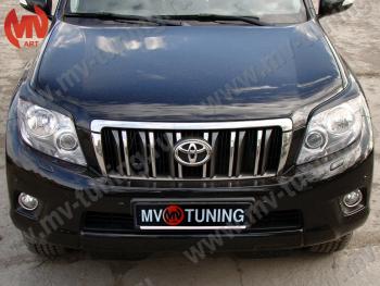 1 599 р. Реснички на фары JAOS  Toyota Land Cruiser Prado  J150 (2009-2013) дорестайлинг (Неокрашенные)  с доставкой в г. Майкоп. Увеличить фотографию 4