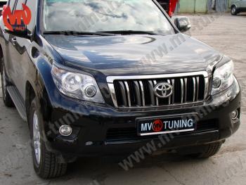 1 599 р. Реснички на фары JAOS  Toyota Land Cruiser Prado  J150 (2009-2013) дорестайлинг (Неокрашенные)  с доставкой в г. Майкоп. Увеличить фотографию 5