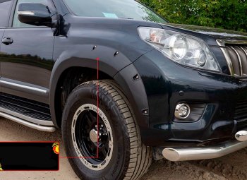 Расширитель арки RA (вылет 30 мм, передний правый) Toyota Land Cruiser Prado  J150 (2009-2013) дорестайлинг