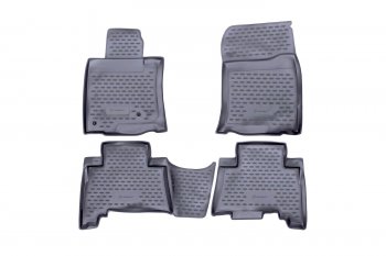 Комплект ковриков в салон (полиуретан, серые) Element Toyota Land Cruiser Prado J150 дорестайлинг (2009-2013)