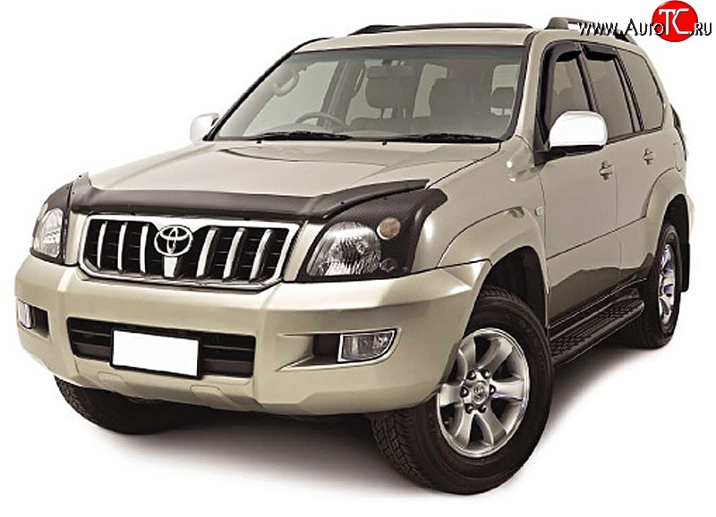 3 689 р. Дефлектор капота NovLine Toyota Land Cruiser Prado J150 дорестайлинг (2009-2013)  с доставкой в г. Майкоп