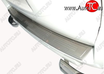 9 199 р. Защитная накладка на задний бампер СТ Toyota Land Cruiser Prado J150 дорестайлинг (2009-2013)  с доставкой в г. Майкоп
