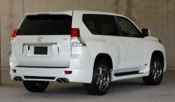 14 099 р. Пластиковые пороги Mz SPEED Toyota Land Cruiser Prado J150 дорестайлинг (2009-2013)  с доставкой в г. Майкоп. Увеличить фотографию 2