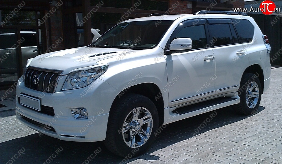 14 099 р. Пластиковые пороги Mz SPEED Toyota Land Cruiser Prado J150 дорестайлинг (2009-2013)  с доставкой в г. Майкоп