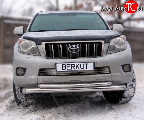 6 599 р. Декоративная вставка воздухозаборника Berkut Toyota Land Cruiser Prado J150 дорестайлинг (2009-2013)  с доставкой в г. Майкоп