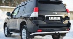 19 599 р. Одинарная защита заднего бампера из трубы диаметром 63 мм SLITKOFF Toyota Land Cruiser Prado J150 дорестайлинг (2009-2013)  с доставкой в г. Майкоп. Увеличить фотографию 4