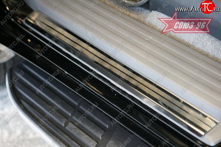 2 969 р. Накладки на внутреннюю пластиковую часть порога Souz-96 Toyota Land Cruiser Prado J150 дорестайлинг (2009-2013)  с доставкой в г. Майкоп