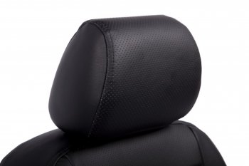 5 999 р. Чехлы на сиденья из экокожи Seintex  Toyota Land Cruiser Prado  J150 (2009-2013) дорестайлинг (Черный)  с доставкой в г. Майкоп. Увеличить фотографию 2