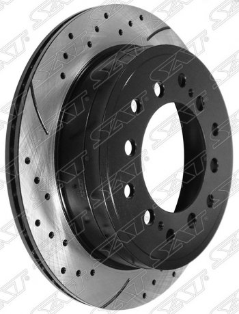 Комплект тормозных дисков SAT (перфорированые, задние, d 312) Toyota Land Cruiser Prado J150 2-ой рестайлинг (2017-2020)
