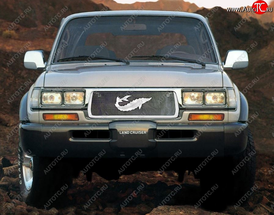11 999 р. Решетка радиатора (дорестайл) CrTuning Toyota Land Cruiser 80 (1989-1997) (Осетр)  с доставкой в г. Майкоп