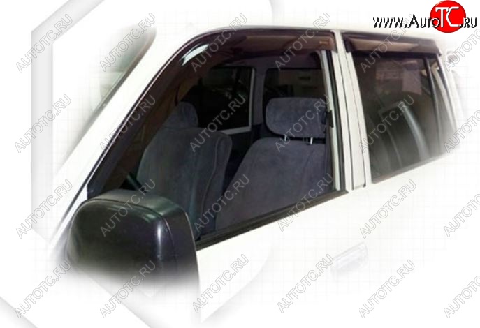 1 999 р. Дефлектора окон CA-Plastiс Toyota Land Cruiser 80 (1989-1997) (Classic полупрозрачный, Без хром.молдинга)  с доставкой в г. Майкоп