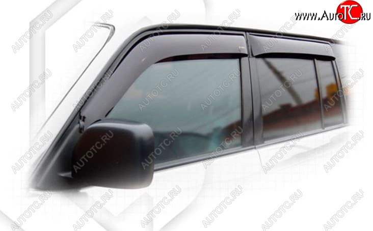 2 079 р. Дефлектора окон (J90W, J95W) CA-Plastiс Toyota Land Cruiser 90 (1996-2000) (Classic полупрозрачный, Без хром.молдинга)  с доставкой в г. Майкоп