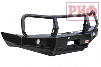 Бампер передний силовой РИФ Toyota Land Cruiser 100 1-ый рестайлинг (2002-2005) (С дополнительными фарами и защитной дугой)