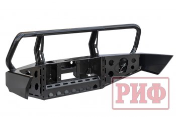 62 729 р. Бампер передний силовой РИФ Toyota Land Cruiser 100 1-ый рестайлинг (2002-2005) (С дополнительными фарами и защитной дугой)  с доставкой в г. Майкоп. Увеличить фотографию 2
