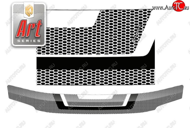 2 159 р. Дефлектор капота (R40G, R50G) CA-Plastiс  Toyota LiteAce  Noah (1996-2001) (Серия Art черная)  с доставкой в г. Майкоп