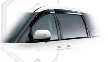 Дефлектора окон CA-Plastic Toyota Previa  3 (2006-2009) дорестайлинг (Classic полупрозрачный, Без хром.молдинга)